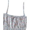 imageFloerns Girls Boho Floral Cold Shoulder Short Sleeve Ruffle Hem A Line DressBlue