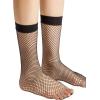 imageFloerns Womens 34 Pairs Hollow Out Solid Fishnet SocksBlack
