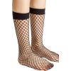 imageFloerns Womens 34 Pairs Hollow Out Solid Fishnet SocksBlack
