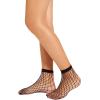 imageFloerns Womens 34 Pairs Hollow Out Solid Fishnet SocksBlack1