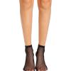 imageFloerns Womens 34 Pairs Hollow Out Solid Fishnet SocksBlack1