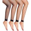 imageFloerns Womens 34 Pairs Hollow Out Solid Fishnet SocksBlack4