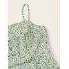 imageFloerns Womens Ditsy Floral High Waist Cami Short A Line DressGreen
