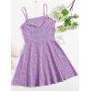 imageFloerns Womens Ditsy Floral High Waist Cami Short A Line DressLilac Purple