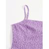 imageFloerns Womens Ditsy Floral High Waist Cami Short A Line DressLilac Purple