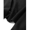 imageFloerns Womens Fake Collar Dickey Collar Detachable Blouse False Collar TopBlack