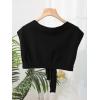 imageFloerns Womens Fake Collar Dickey Collar Detachable Blouse False Collar TopBlack