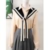 imageFloerns Womens Fake Collar Dickey Collar Detachable Blouse False Collar TopBlack and White