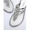 imageFloerns Womens Flat Sandals Flip Flop Sandals Summer Slip on Dressy Thong SandalSilver