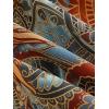 imageFloerns Womens Summer Spaghetti Strap Cowl Neck Satin Mini Tropical DressMulticolor
