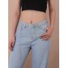 imageFloerns Womens Textured Geo Adjustable Metal Chain Belt for Jeans DressesA Silver