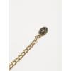 imageFloerns Womens Textured Geo Adjustable Metal Chain Belt for Jeans DressesGold Black