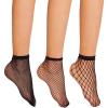 imageFloerns Womens 34 Pairs Hollow Out Solid Fishnet SocksBlack1