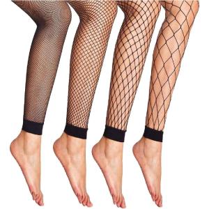 imageFloerns Womens 34 Pairs Hollow Out Solid Fishnet SocksBlack4
