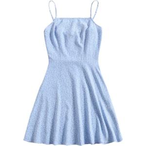 imageFloerns Womens Ditsy Floral High Waist Cami Short A Line DressBlue Bonnie