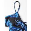 imageFloerns Womens 3 Piece Tropical Print Bathing Suit Bikini Swim Suit with Bottom Cover Up