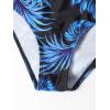 imageFloerns Womens 3 Piece Tropical Print Bathing Suit Bikini Swim Suit with Bottom Cover Up
