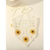 imageFloerns Womens Accessories Floral Hair Scarf Crochet Kerchief Vintage HeadbandsYellow