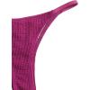 imageFloerns Womens Bikini Swimsuit Textured V Neck Triangle Two Piece Bathing SuitPurple