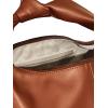 imageFloerns Womens Boho Mini Handbag Purse Dumpling Bag Pouch PU Leather HandbagsBrown