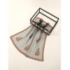 imageFloerns Womens Flower Embroidery Hair Scarf Headband Sheer Lace Hair BandanaBlack