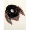 imageFloerns Womens Flower Embroidery Hair Scarf Headband Sheer Lace Hair BandanaBlack and Khaki