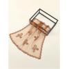 imageFloerns Womens Flower Embroidery Hair Scarf Headband Sheer Lace Hair BandanaCoffee Brown