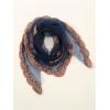imageFloerns Womens Flower Embroidery Hair Scarf Headband Sheer Lace Hair BandanaDeep Blue