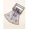 imageFloerns Womens Flower Embroidery Hair Scarf Headband Sheer Lace Hair BandanaDeep Blue