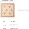 imageFloerns Womens Flower Embroidery Hair Scarf Headband Sheer Lace Hair BandanaRust Brown