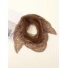 imageFloerns Womens Flower Embroidery Hair Scarf Headband Sheer Lace Hair BandanaRust Brown
