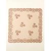 imageFloerns Womens Flower Embroidery Hair Scarf Headband Sheer Lace Hair BandanaRust Brown