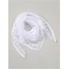imageFloerns Womens Flower Embroidery Hair Scarf Headband Sheer Lace Hair BandanaWhite Ivory