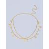 imageFloerns Womens Metal Waist Chain Belts Star Moon Body Chain for Dress without UnderwearGold
