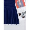 imageFloerns Womens One Piece Swimsuit Halter Neck Ruffle Hem Monokini SwimsuitNavy Blue