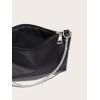 imageFloerns Womens Rhinestone Satin Square Bag Evening Bag for Prom PartyBlack