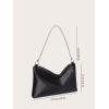 imageFloerns Womens Rhinestone Satin Square Bag Evening Bag for Prom PartyBlack