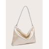 imageFloerns Womens Rhinestone Satin Square Bag Evening Bag for Prom PartyChampagne