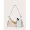 imageFloerns Womens Rhinestone Satin Square Bag Evening Bag for Prom PartyChampagne