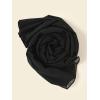 imageFloerns Womens Solid Color Lightweight Breathable Scarves Shawl Wrap Soft ScarfBlack