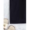 imageFloerns Womens Solid Drawstring High Waist Swimwear Sporty Bikini Bottom Black SBlack Solid