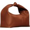 imageFloerns Womens Boho Mini Handbag Purse Dumpling Bag Pouch PU Leather HandbagsBrown