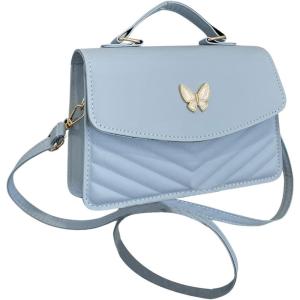 imageFloerns Womens Small Crossbody Bag Butterfly Leather Cute Clutch Purse Shoulder BagBlue