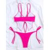 imageFloerns Womens 2 Piece Butterfly Print Cut Out Tie Front Swimsuit Bikini SetPink