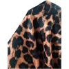 imageFloerns Womens Casual Work Office Open Front Striped BlazerKhaki Leopard