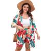 White Red Floral