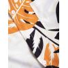 imageFloerns Mens Two Piece Outfit Printed Shirt Top and Drawstring Waist Shorts SetKhaki Plant