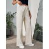 imageFloerns Womens Causal Drawstring High Waist Baggy Straight Wide Leg Sweatpants with PocketsApricot Plain