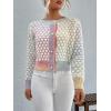 imageFloerns Womens Ombre Marled Knitwear Long Sleeve Button Front CardiganMulticolor