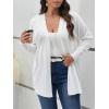 imageFloerns Womens Plus Size Solid Open Front Long Sleeve Cardigan SweatersWhite